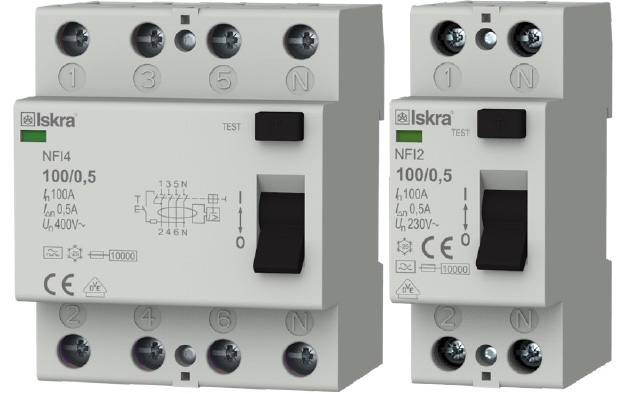 RCCBs F and B ISKRA-NFIF / NFIB